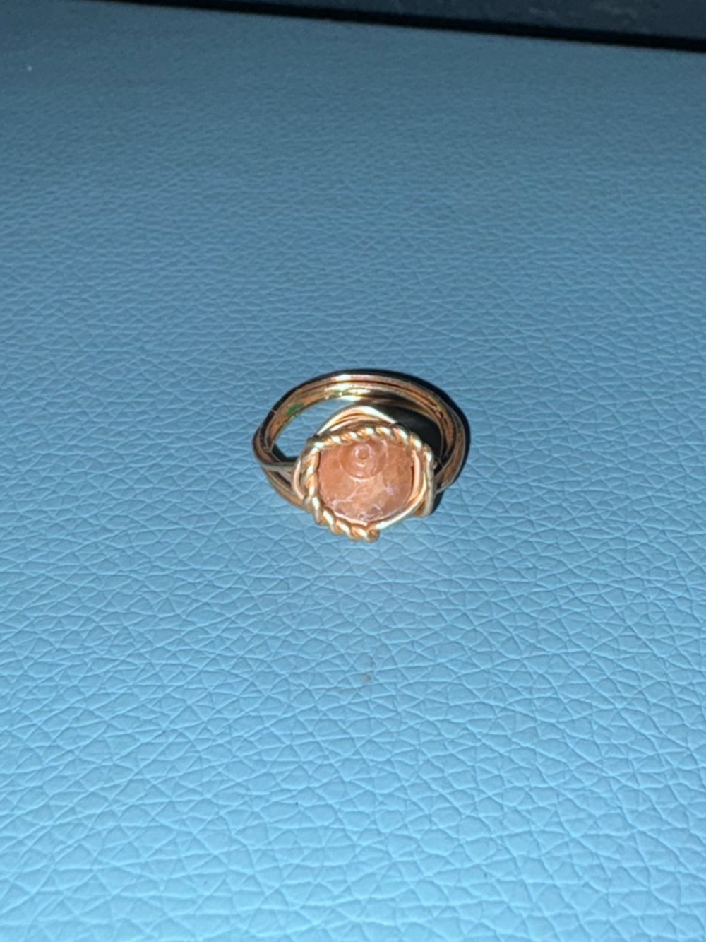 Gold-Tone Rose Ring with Pink Center - Womens Jewelry